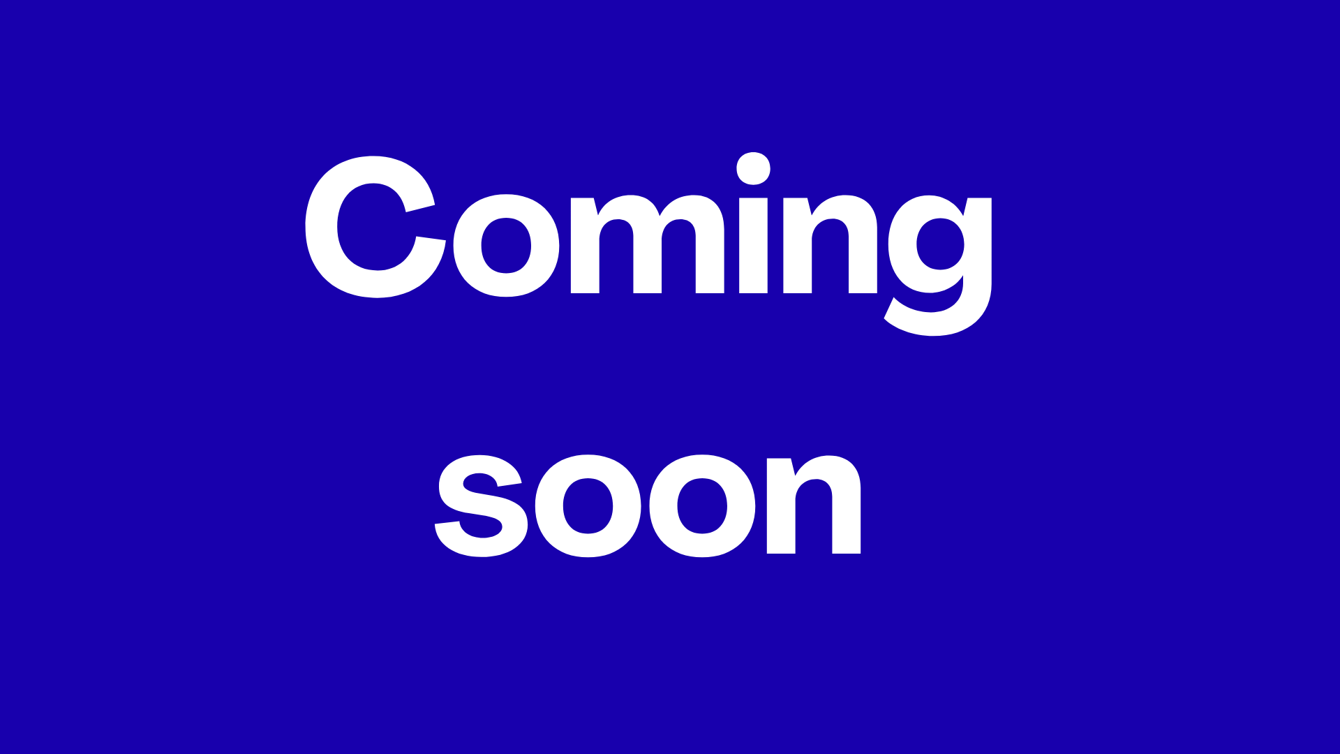 Words saying: Coming soon