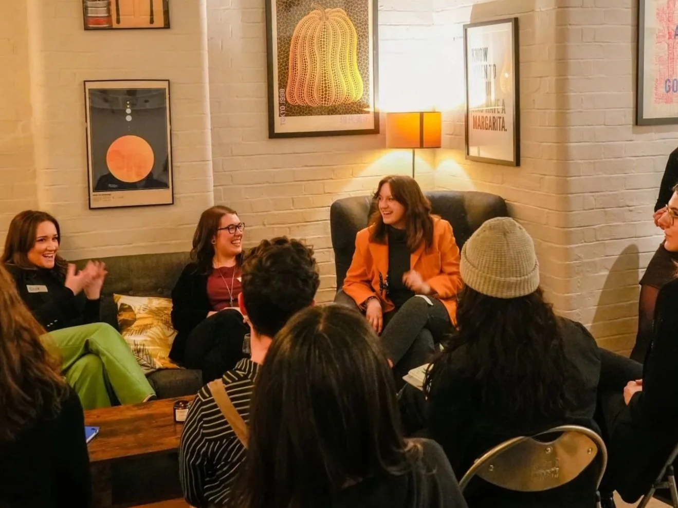 Alex at Zebra people Research Leadership talk as part of a panel infront of an in-person audience