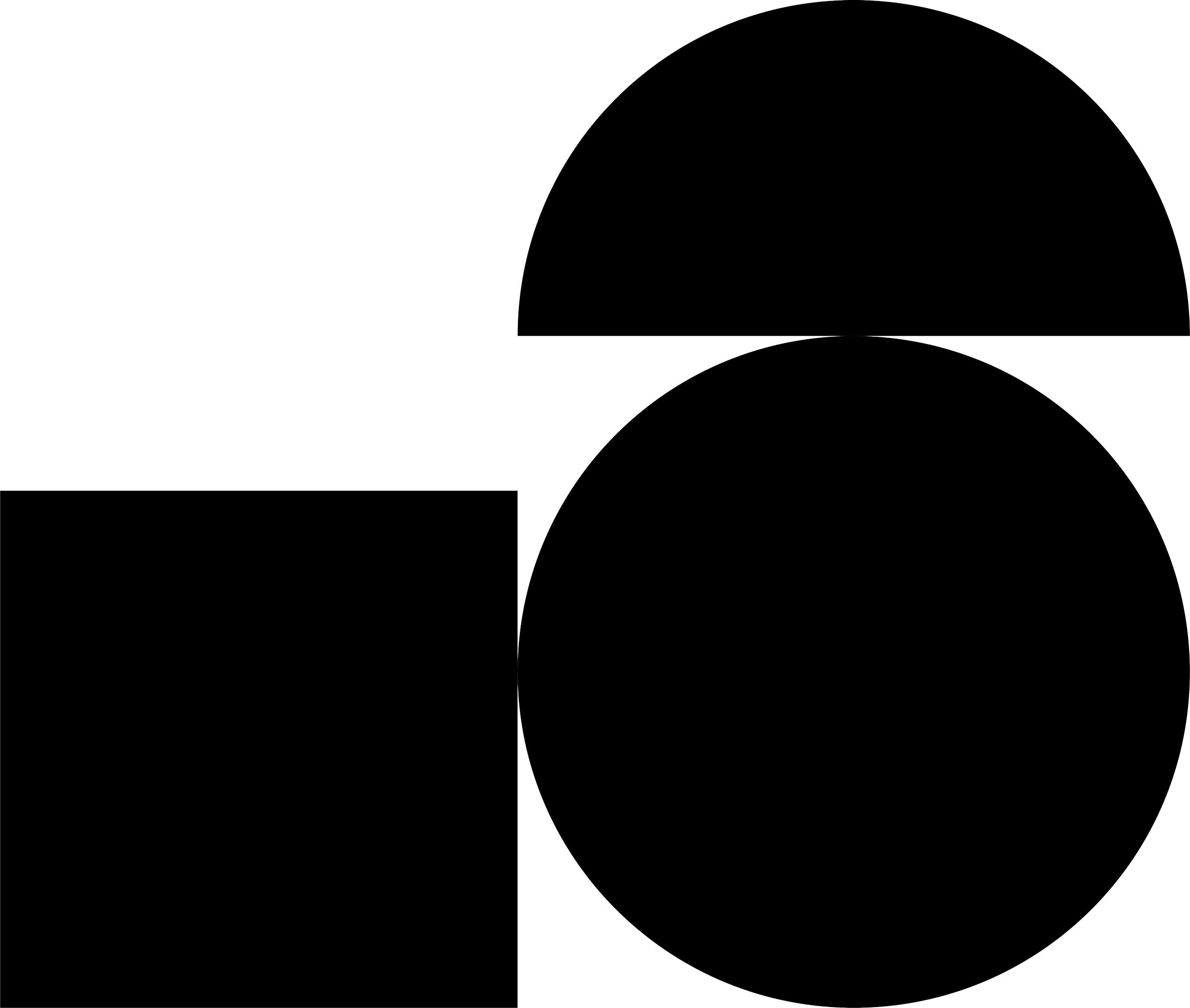 Une collection de formes géométriques noires et blanches, comprenant des cercles et des lignes courbes, arrangées dans un design abstrait moderne.