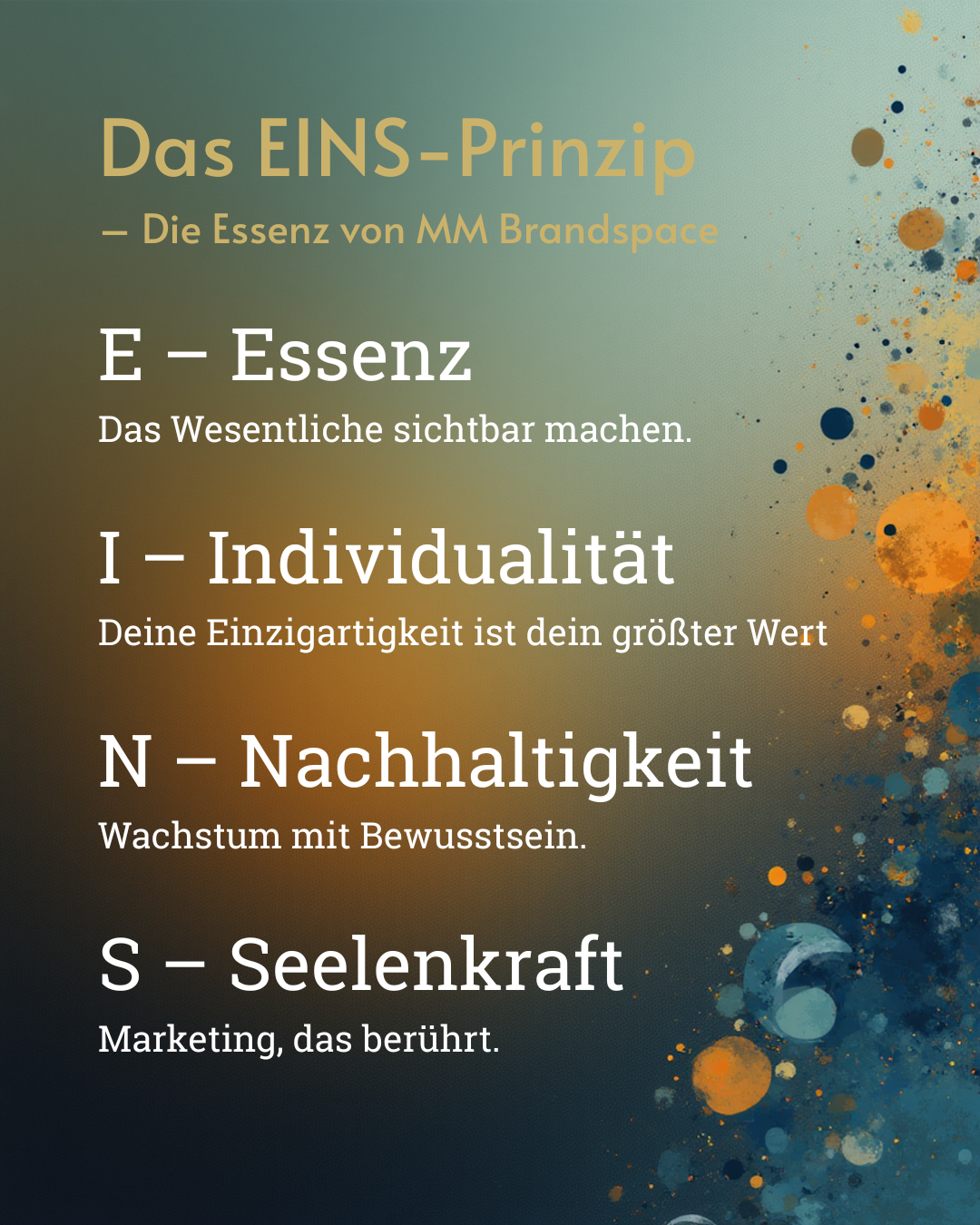 Das EINS-Prinzip — Die Essenz von MM Brandspace