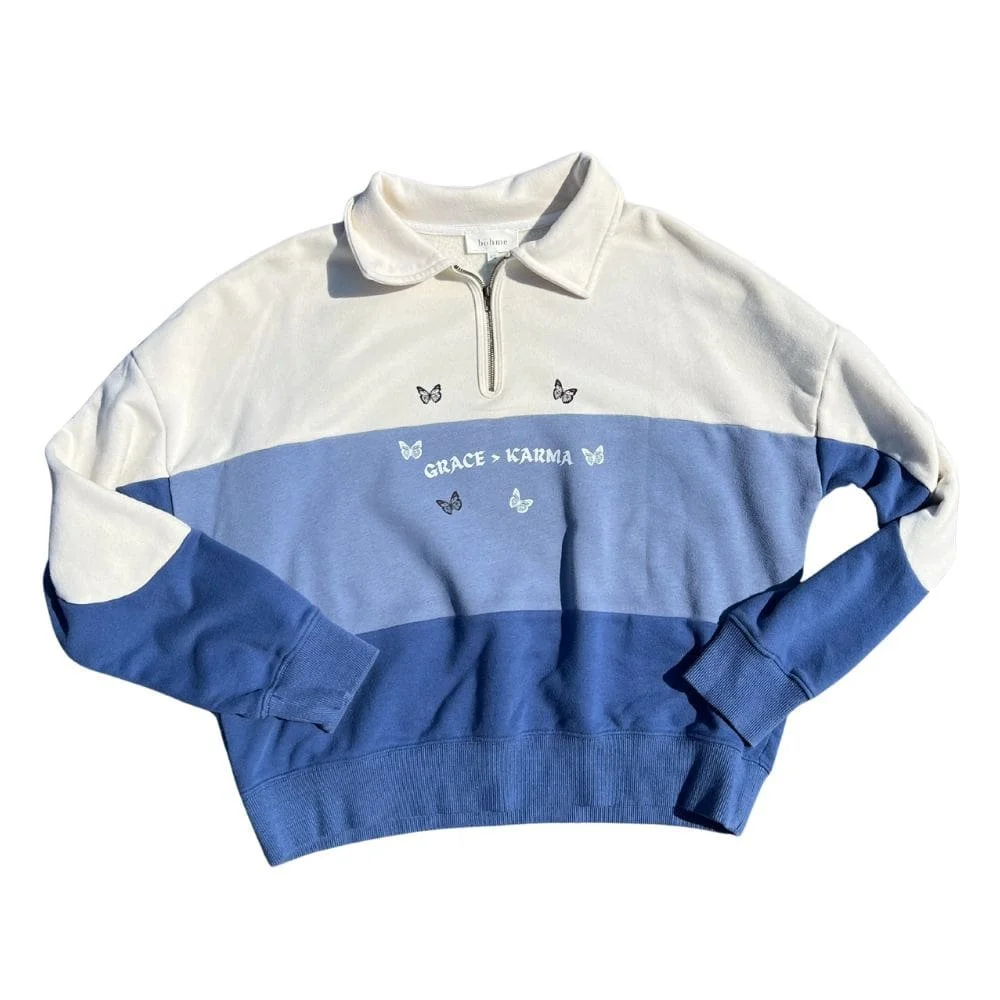 BOHME Color Block Quote Jacket Unisex Extra Small