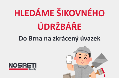 Hledáme šikovného údržbáře!