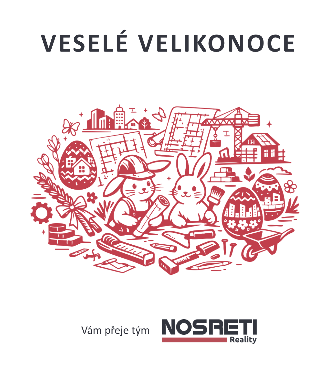 Tým NOSRETI reality přeje veselé Velikonoce!