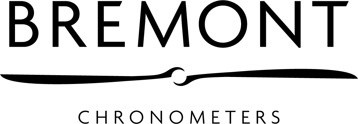 Close-up of a black and white logo with the word 'BREMONT' in large letters and the smaller text 'SHROPSHIRE, P' below.