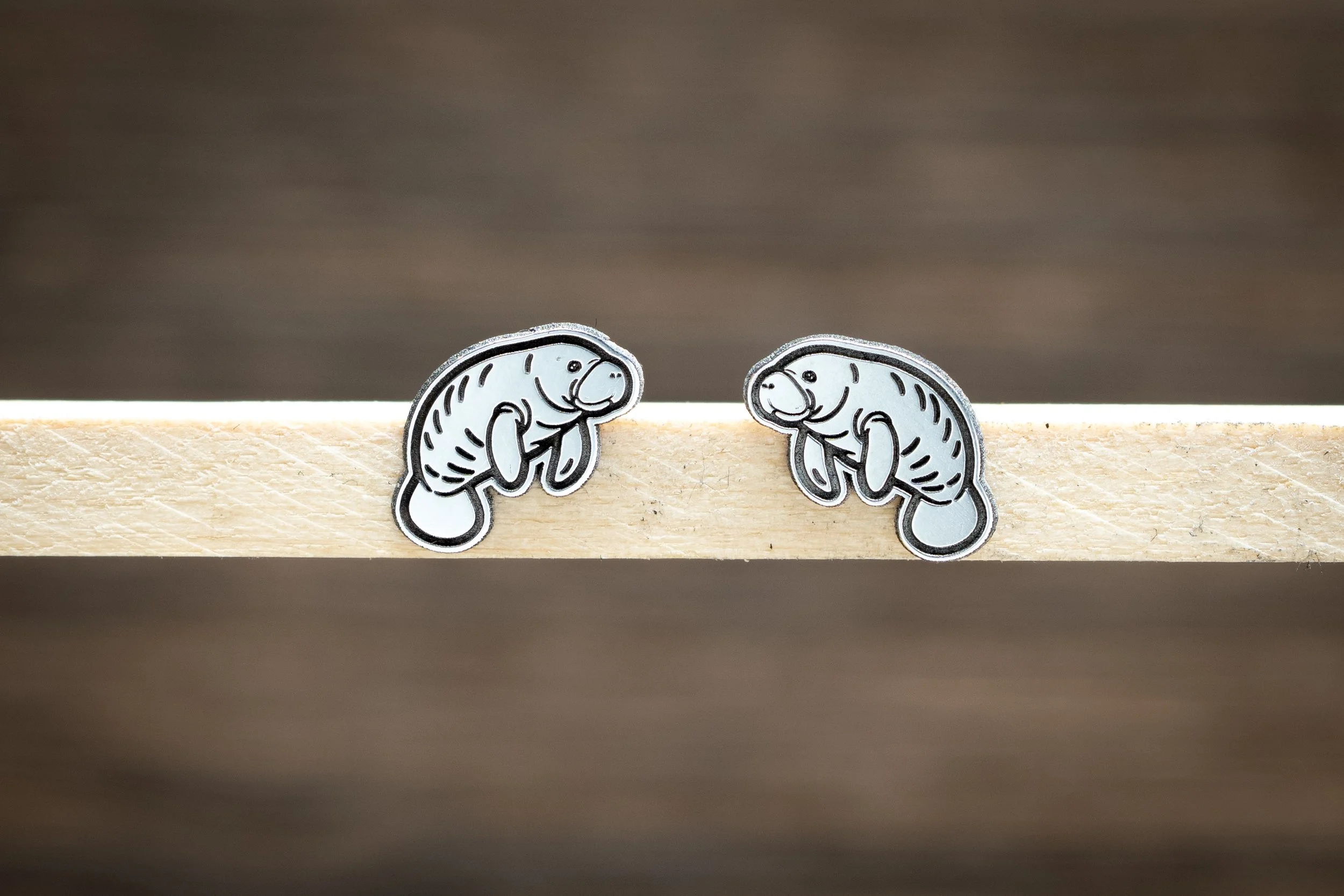 Manatee Stud Earrings