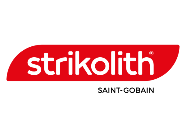 Logo van het merk Strikolith, onderdeel van Saint-Gobain.
