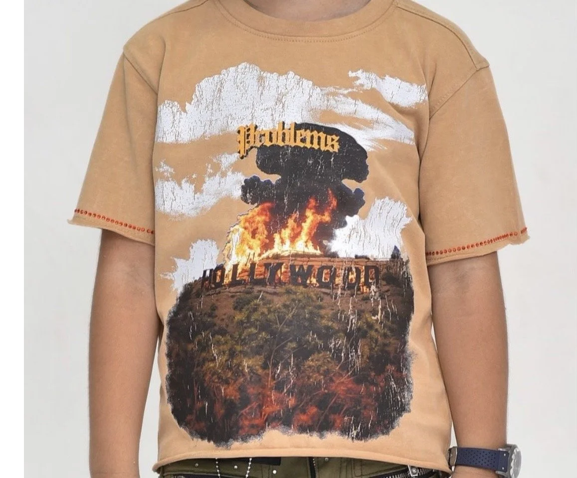 Brown Graphic T Shirt