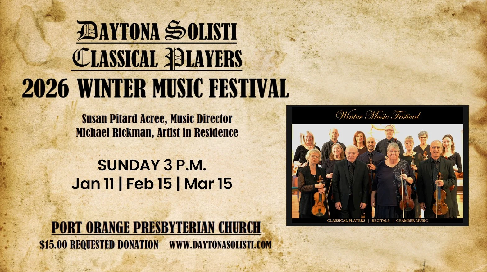Daytona Solisti 2026 Winter Festival