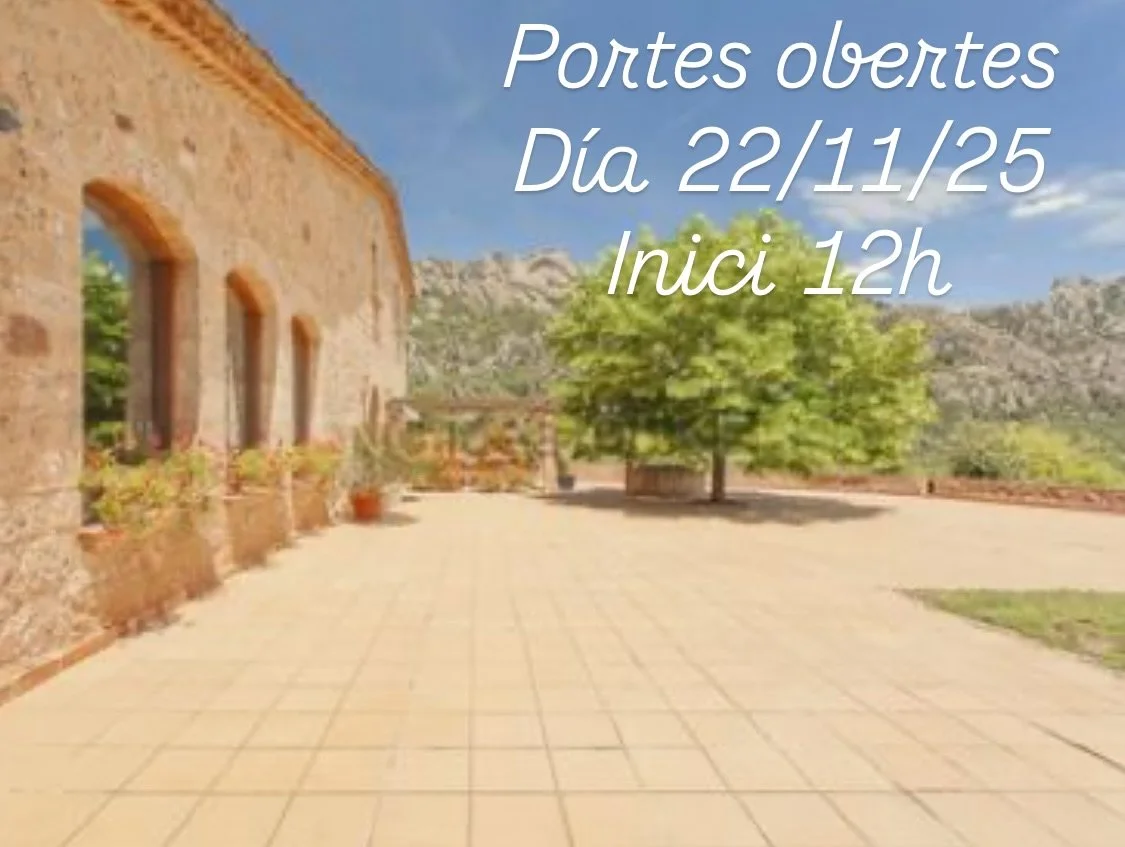 💫 Puertas Abiertas By Gloria Events 💫

Una finca &uacute;nica a los pies de Montserrat
📅 S&aacute;bado 22 de noviembre | 12:00h 

Te invitamos a vivir una jornada m&aacute;gica en un entorno incomparable, donde la elegancia, la emoci&oacute;n y la