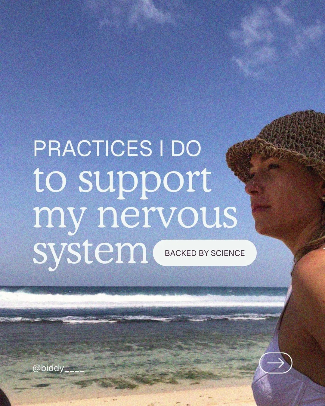 Women always ask me what I actually do to support my nervous system - here are a few small practices I try to do daily that support my nervous system and overall energy.

Your nervous system thrives on consistency. Small, intentional practices, repea