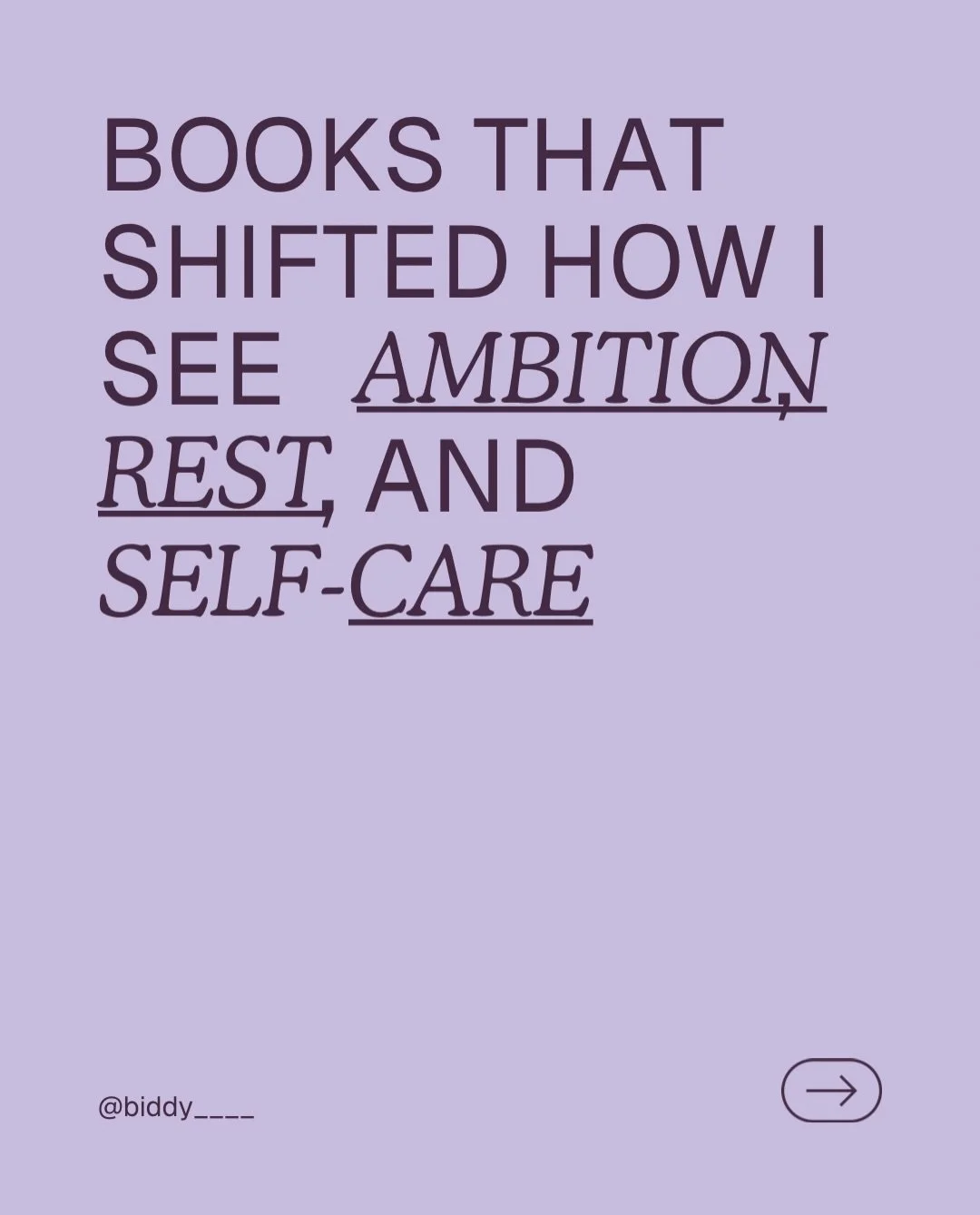 I am ALWAYS being asked for book reccs so here are a few that have genuinely shifted how I see ambition, rest and self-care 💅

Save this to come back to and let me know what I&rsquo;ve missed👇🏽