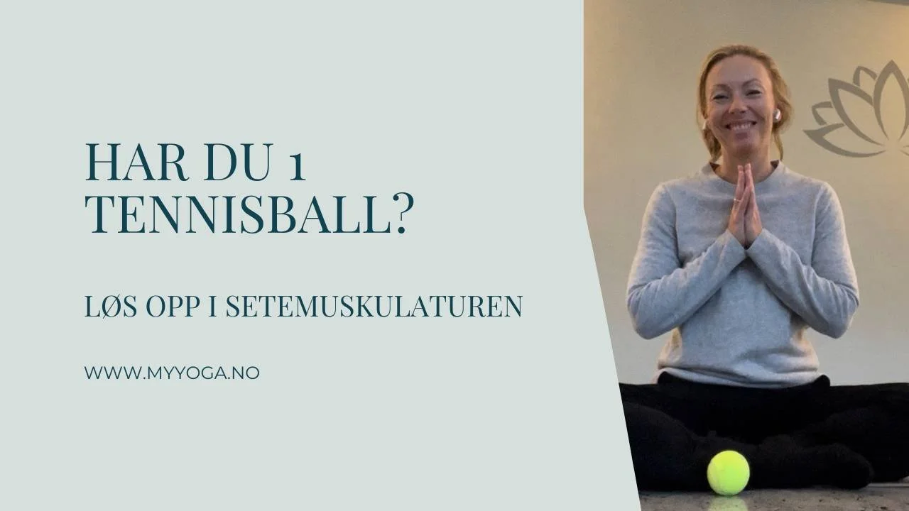 Løs opp i setemuskulaturen med tennisball