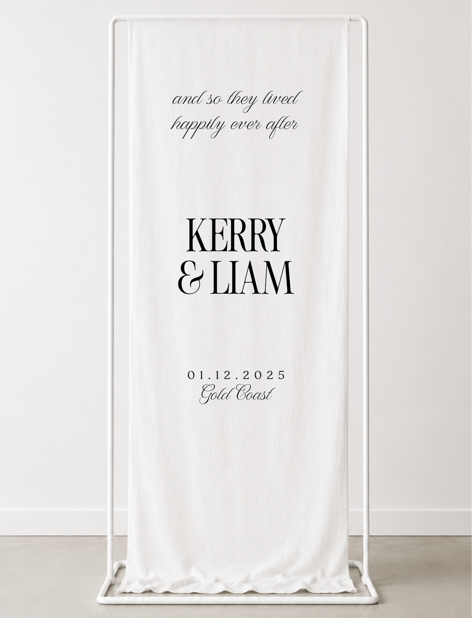 'Kerry' Fabric Welcome Sign