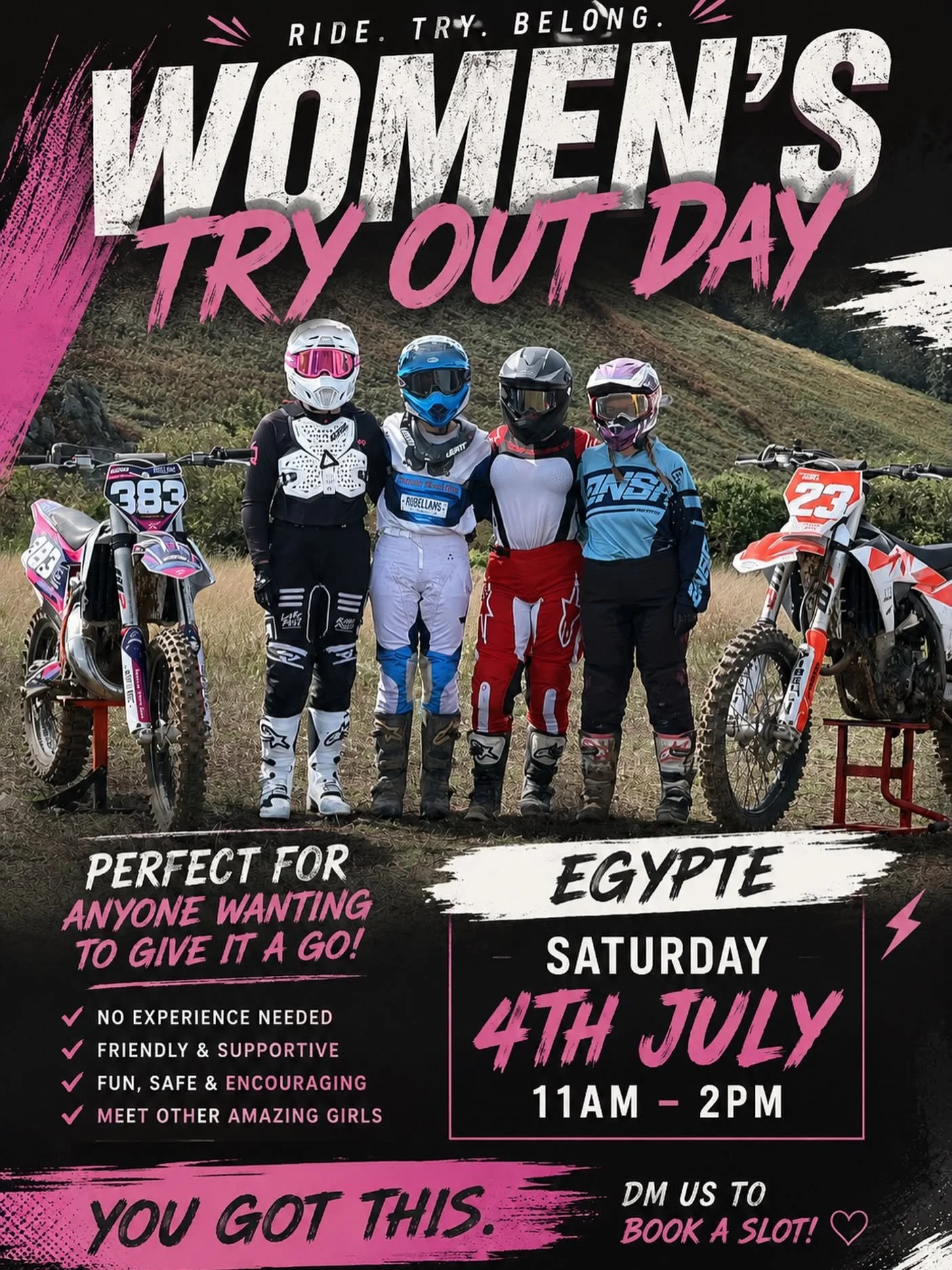 MOTOCROSS - WOMEN’S TRY-OUT DAY