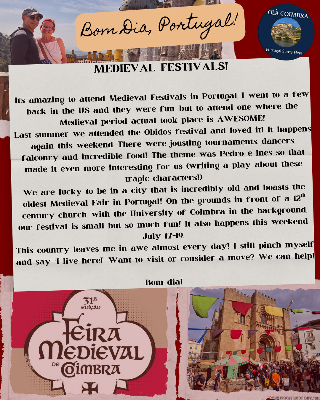 Medieval Festival Coimbra Portugal