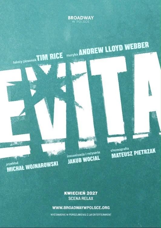 Poster for Evita in Poland