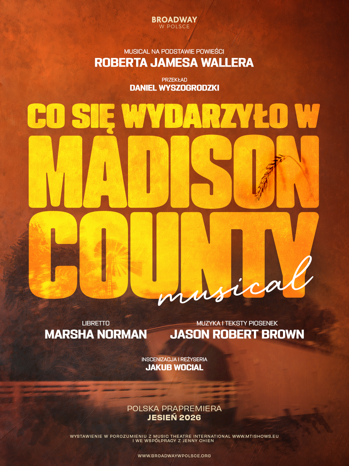Poster for The Bridges of Madison County in Poland
