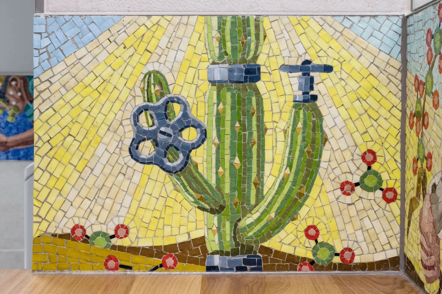 „Gezeiten“, Mosaikkunst mit Wolf von Waldow