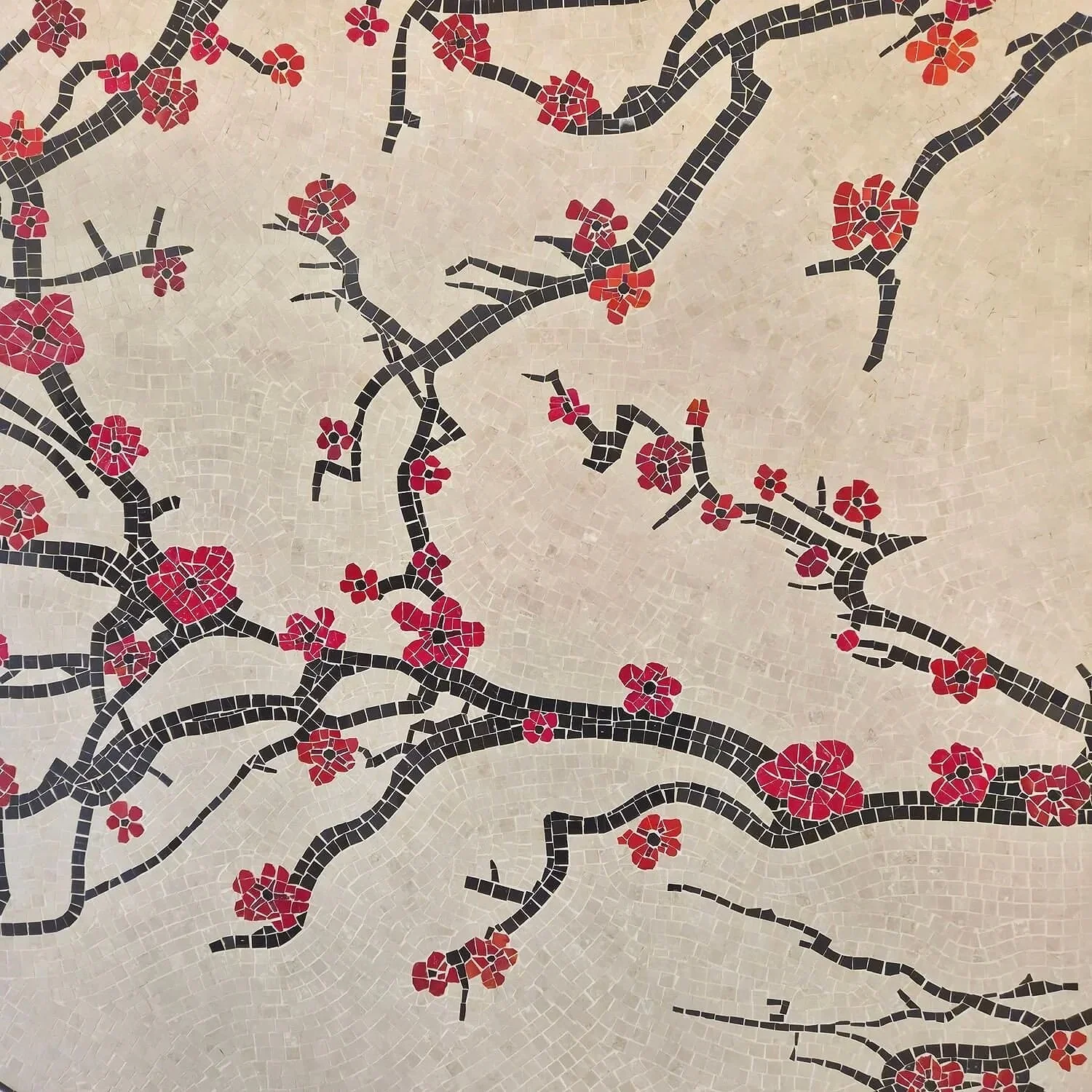 Pflaumenblüten Mosaik