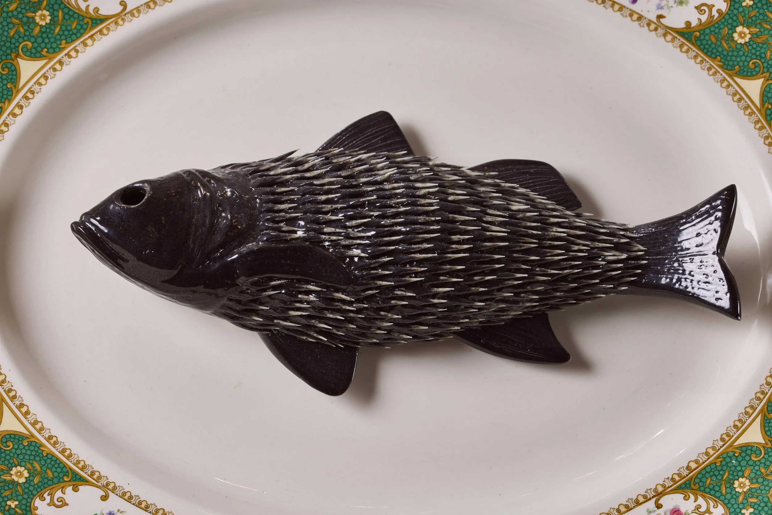 Detail of Ikuko Iwamoto' porcelain work. I was your dinner, and I forgot to tell you I'd swallowed quite a lot of oil. QEST