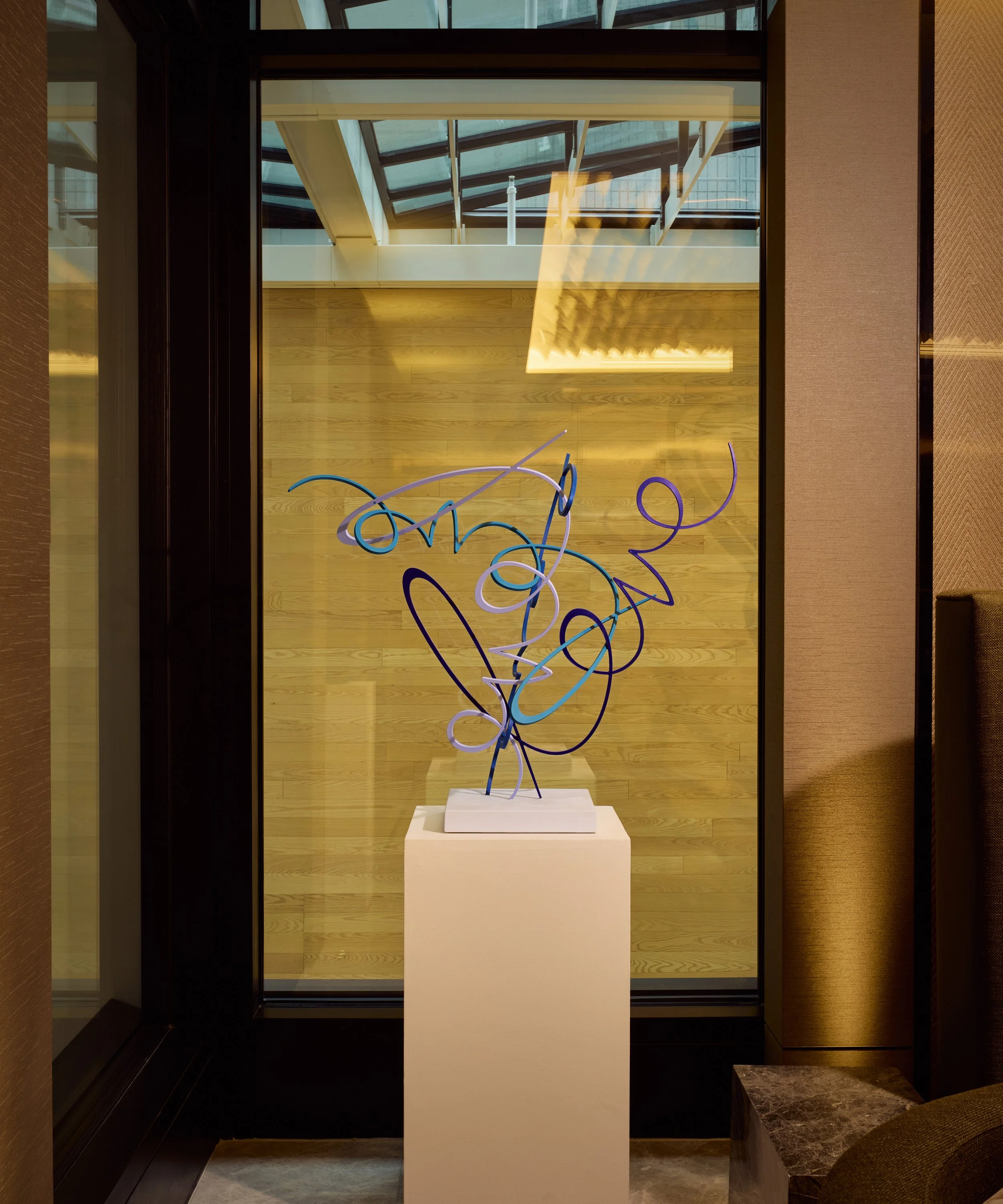 Mandarin Oriental Mayfair Barnaby Barford Love Blue Sculpture