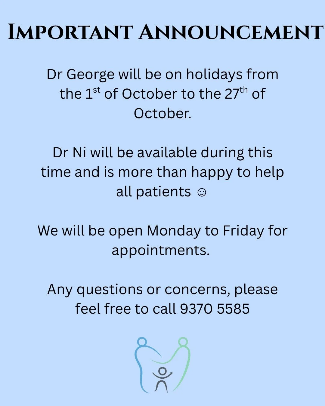 🙌Important Announcement🙌

.
.
.

#dentist #mooneponds #3039 #smile