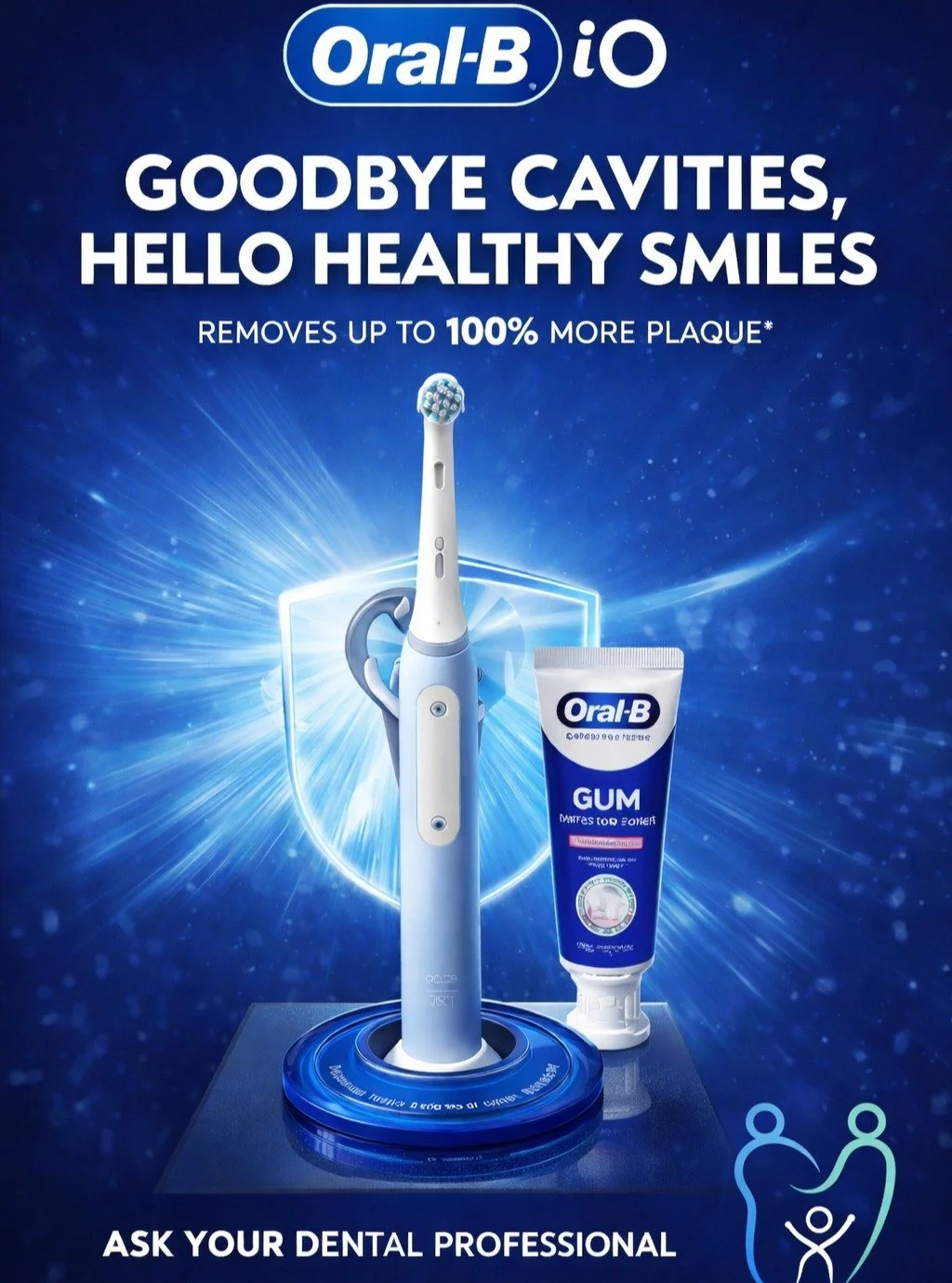 🦷 Upgrade your oral care routine with Oral-B iO.

Experience advanced plaque removal, healthier gums, and a cleaner feeling after every brush. Ask your dental professional how Oral-B iO can help you achieve a healthier smile.

✨ Goodbye cavities. He