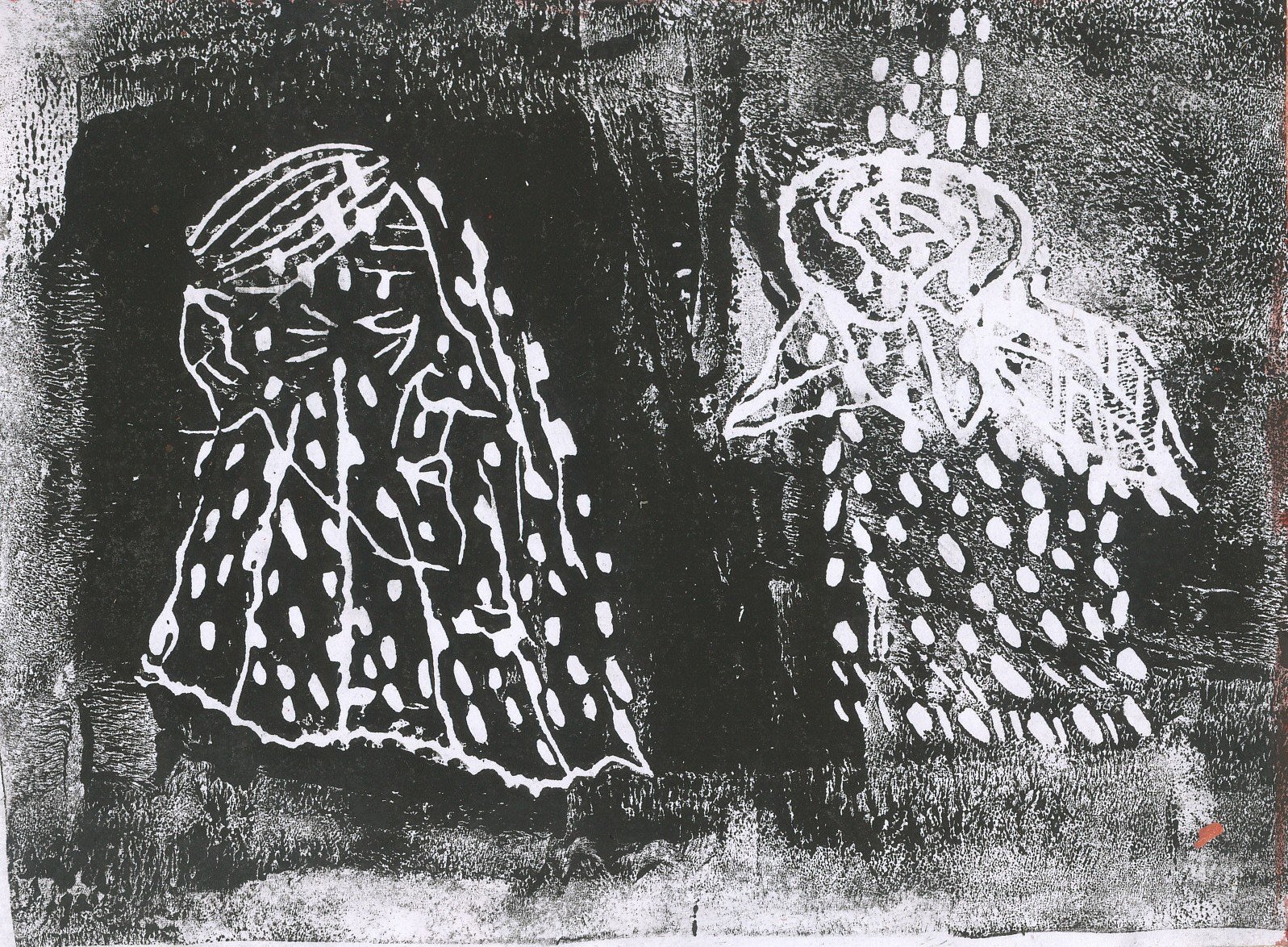 The Wise Woman 2, 2025,

30 × 21 cm, linocut print on paper