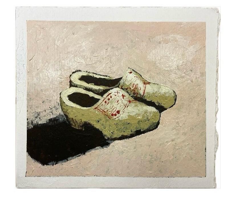 Klompjes, 2024, 30 x 25 cm, acrylic on paper