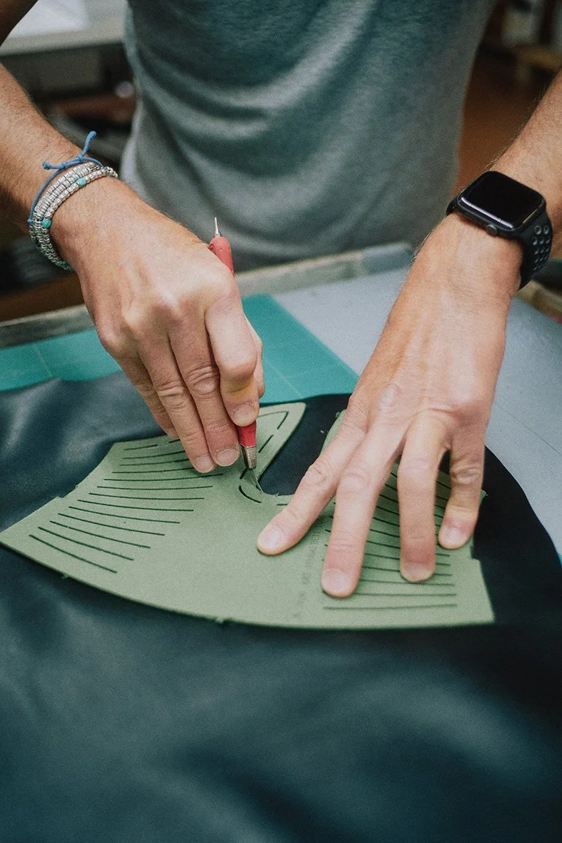 leather pattern cutting for footwear  and accessories