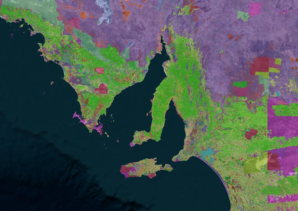 Map visual for research collaboration