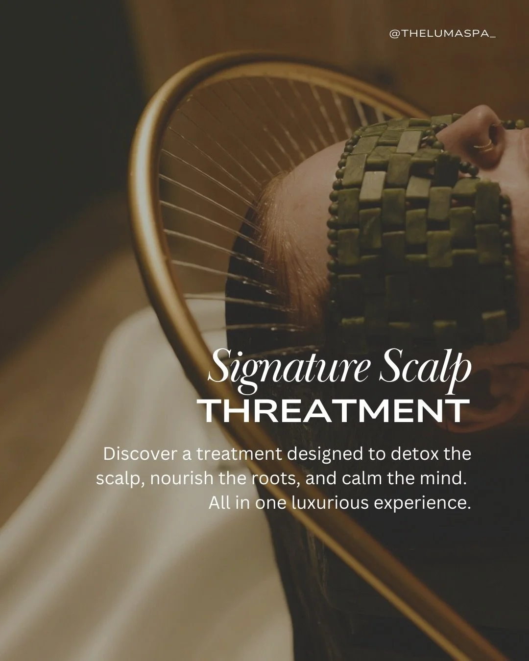 Your hair care routine is missing one essential step: scalp care.

Our Signature Scalp Treatment is designed to detoxify the scalp, stimulate circulation, and restore deep relaxation from root to crown.

From personalized aromatherapy to scalp acupre