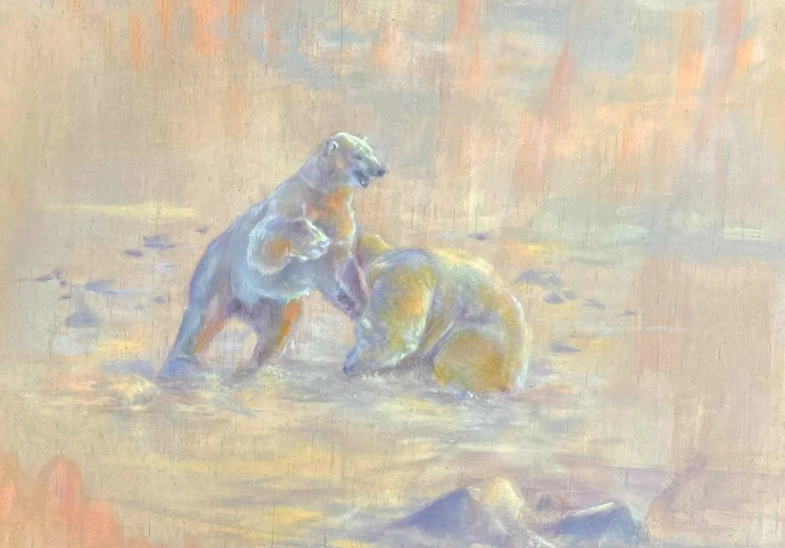 "Eisbären im Schnee"