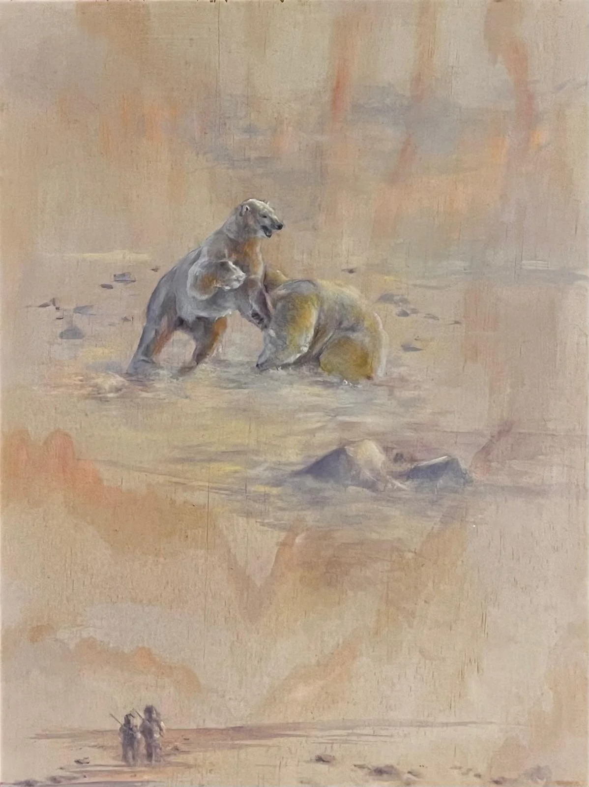 Unverkäuflich-"Eisbären im Schnee"