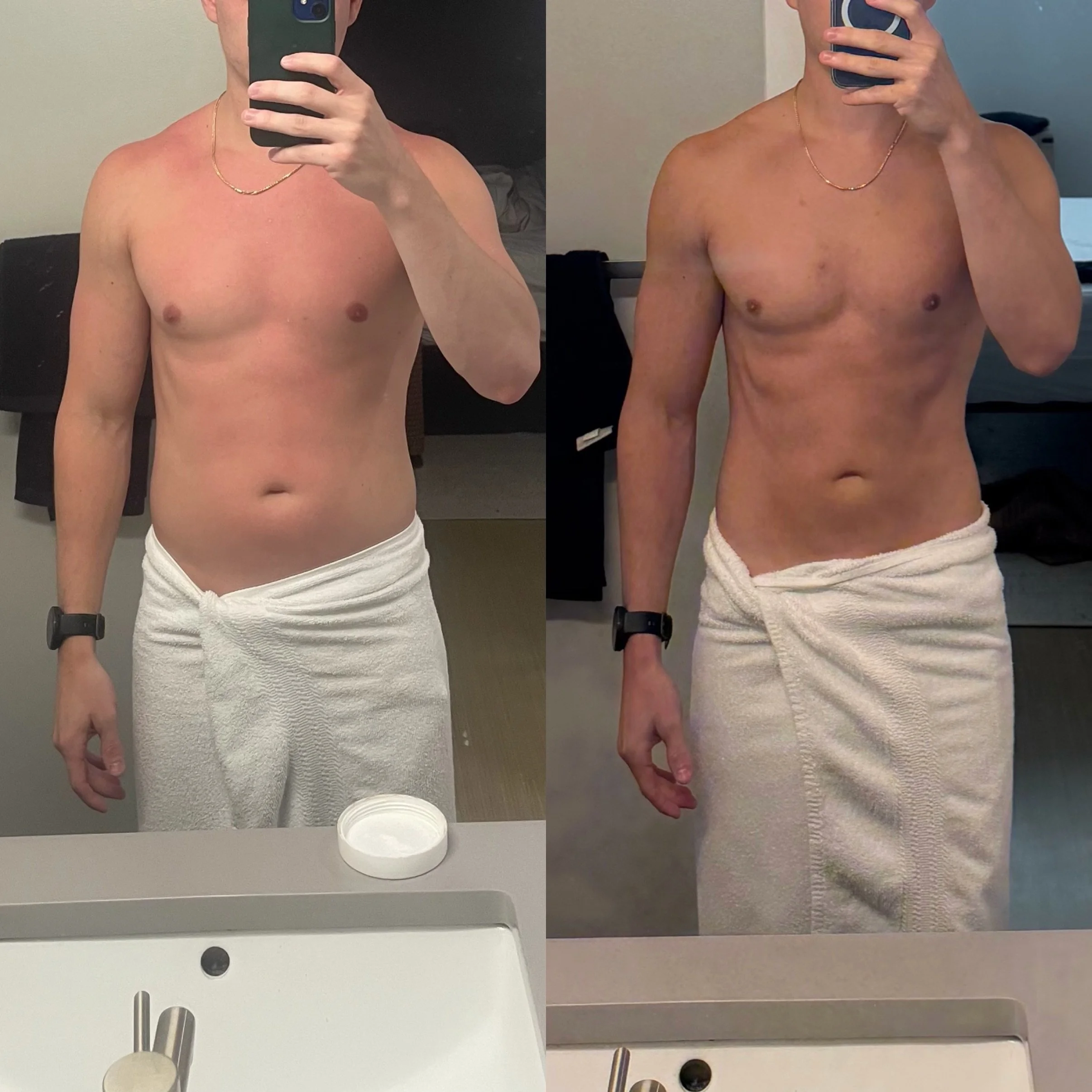 8 WEEKS. 🔥💉💪🏼 His goal wasn&rsquo;t significant weight loss - it was body recomposition. Reduce body fat percentage. Address stubborn central adiposity. Maintain lean mass. Build muscle. Improve metabolic health.

We took a low &amp; slow, indivi