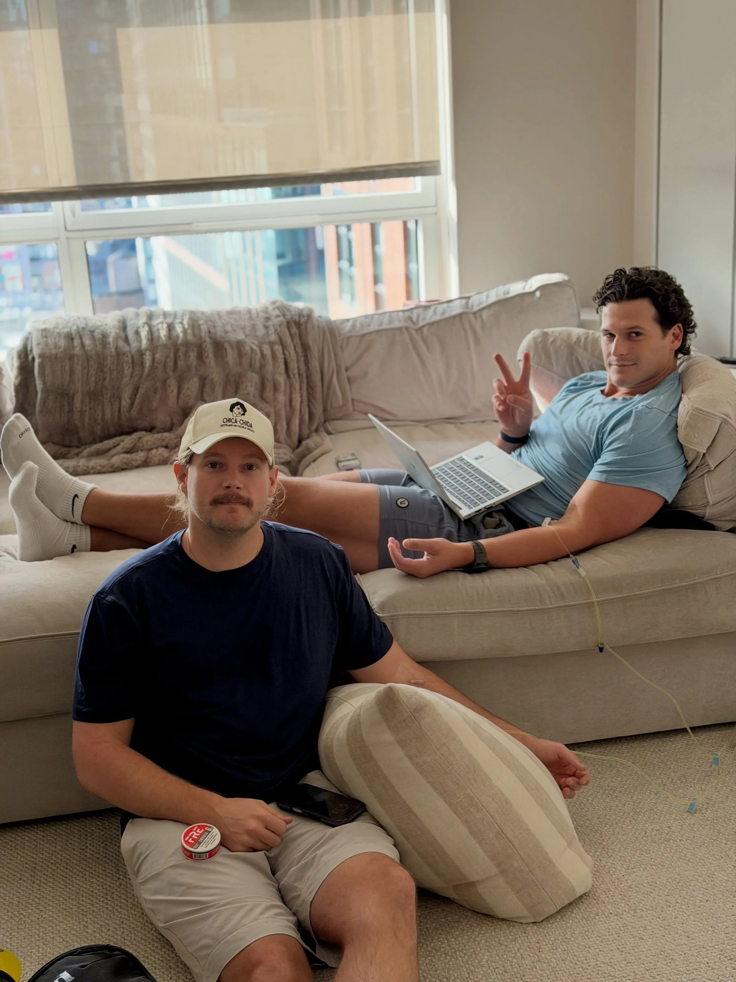 Guys being dudes 🤝 Hydration edition 💧