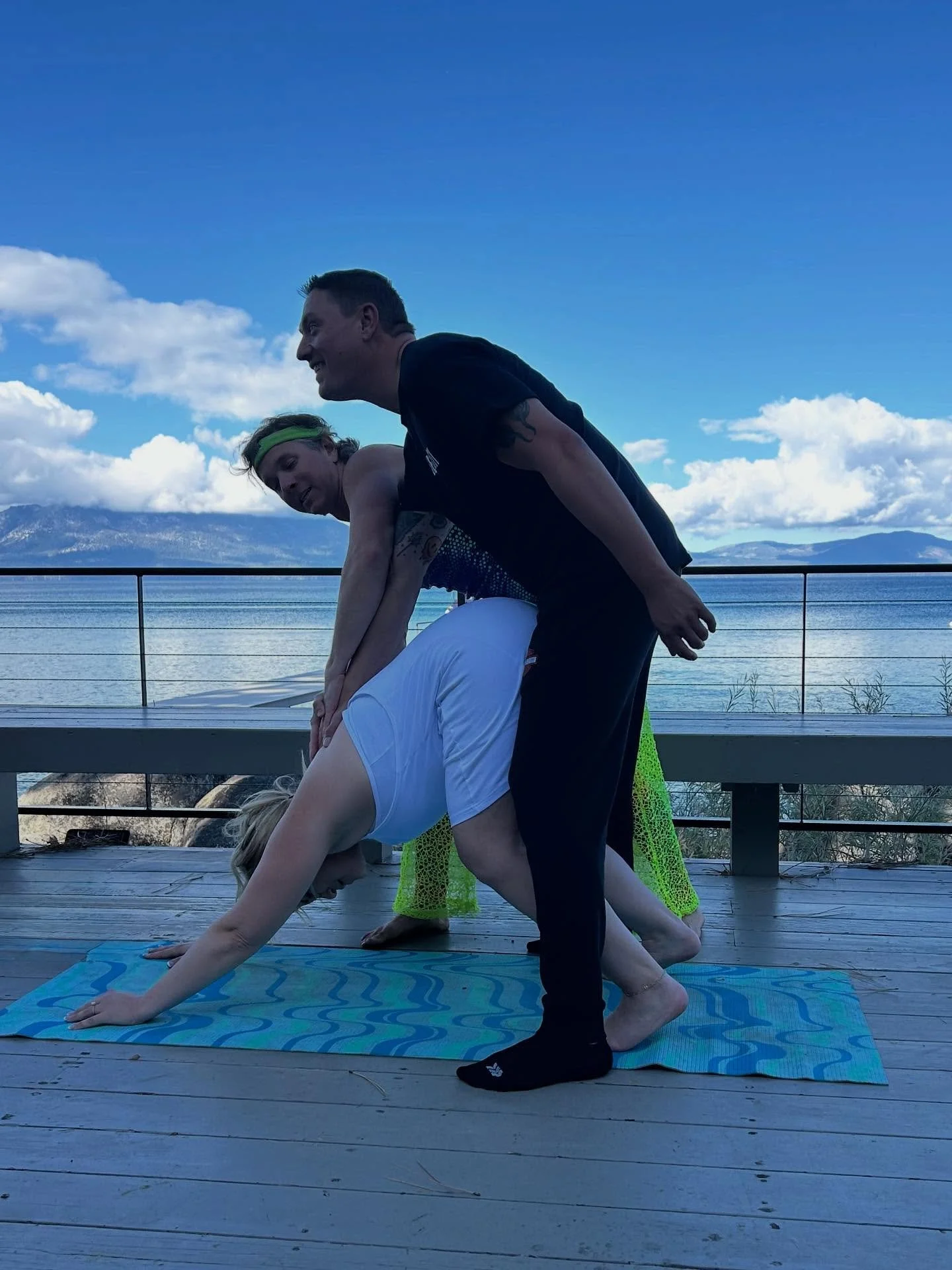 When the groom crashes the bachelorette party, you get him involved in Swami Mosa Yoga. Congrats to Ashley and Ryan! Something tells me they&rsquo;ll practice this pose often.

Also, I learned that an episode of Vanderpump Rules was filmed at this ho