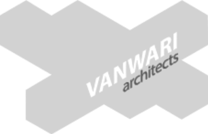 3D logo of VANNMAT architects with the name and design in gray tones.
