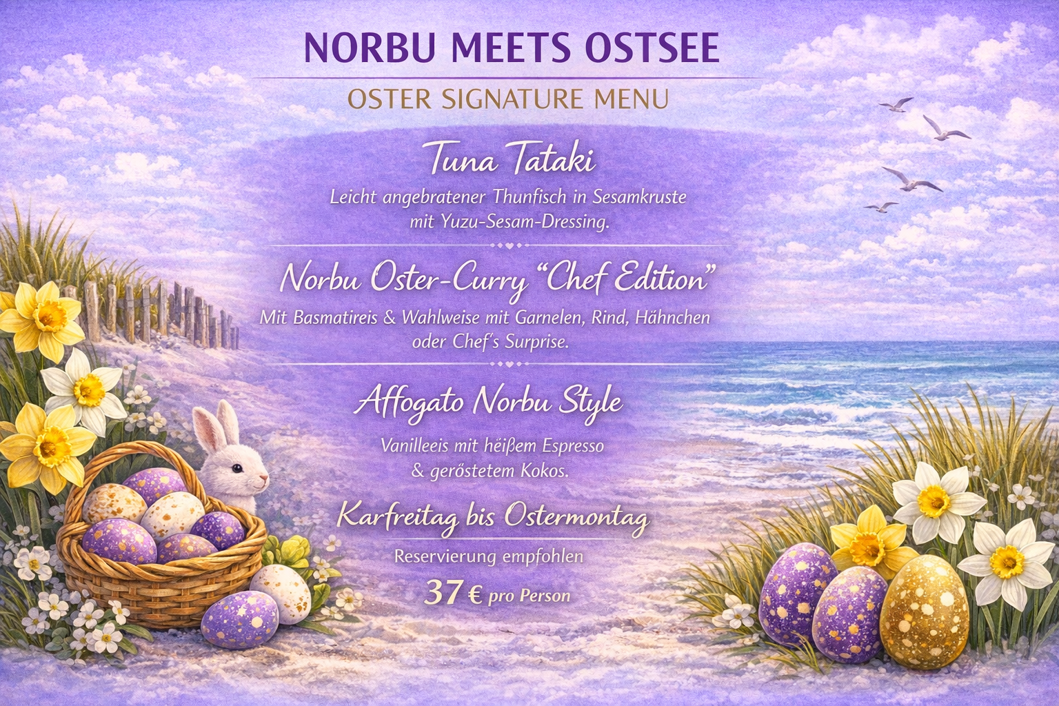 NORBU MEETS OSTSEE- OSTER SIGNATURE MENU