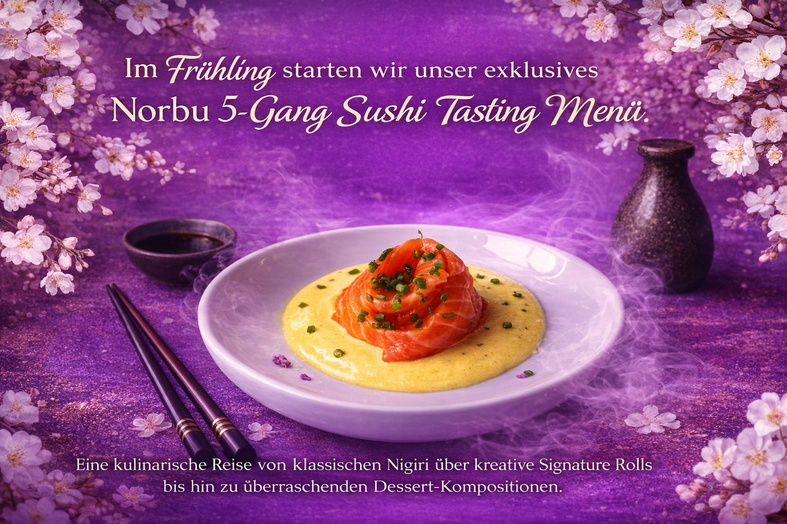 5-Gang Sushi Tasting im Frühling