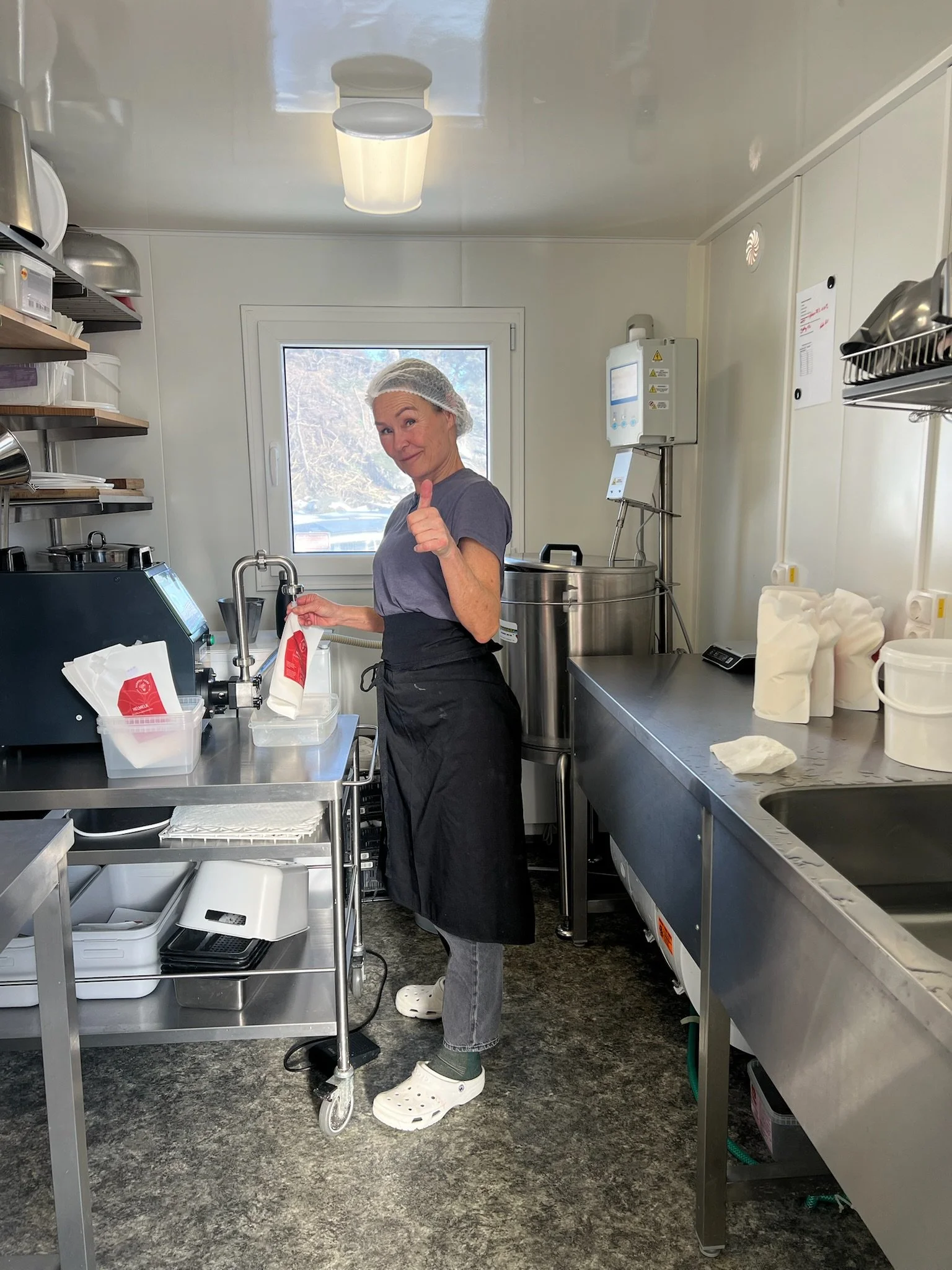 Jersey melka er under produksjon.