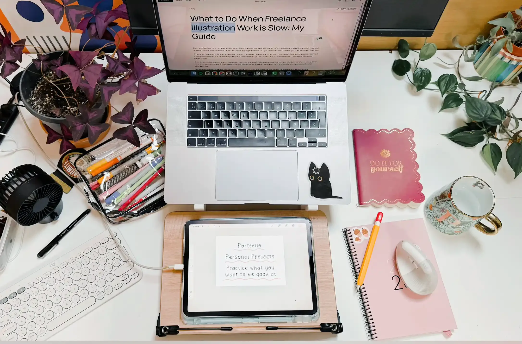 What to Do When Freelance Illustration Work is Slow: My Guide  