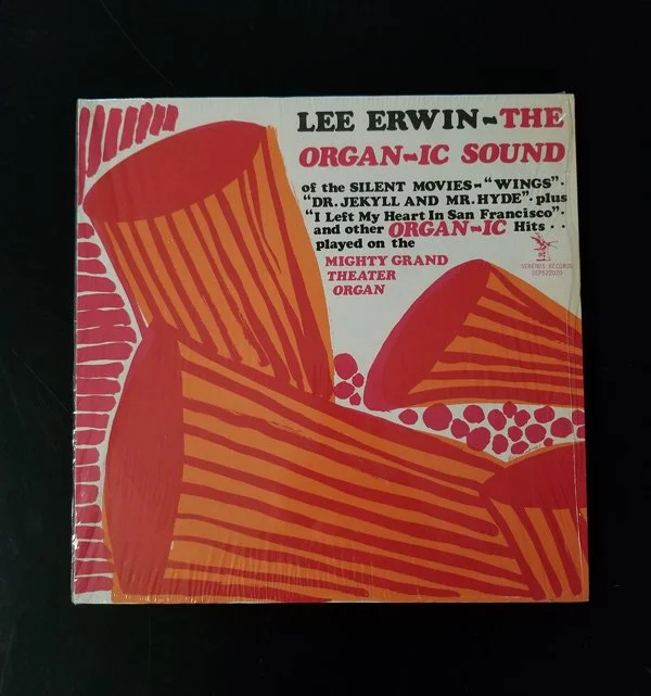LP of Recordings by Lee Erwin, composer and silent film organist who performed at the Rivoli Theatre. (Courtesy of Jill Clark)