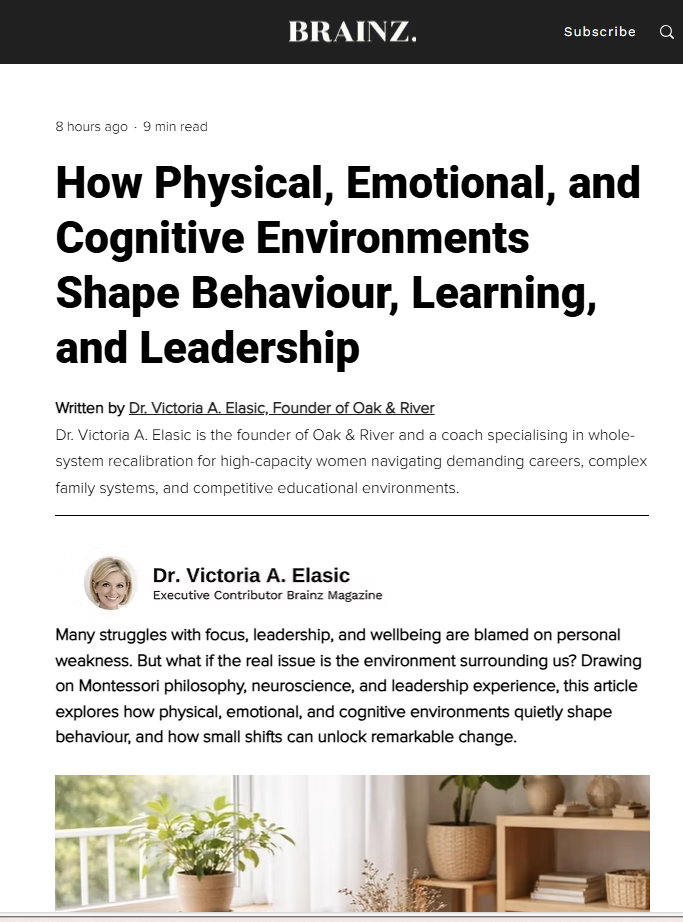 How Physical, Emotional, and Cognitive Environments Shape Behaviour, Learning, and Leadership