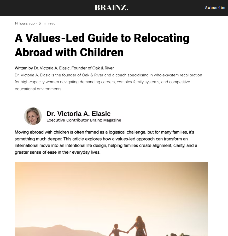 A Values-Led Guide to Relocating Abroad with Children