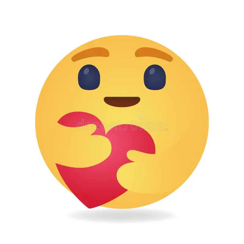 Emojis de cara sonriendo sosteniendo un corazón