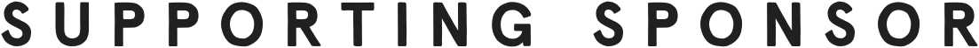 Text on a black background reading 'SUPPORTING SPONSOR'