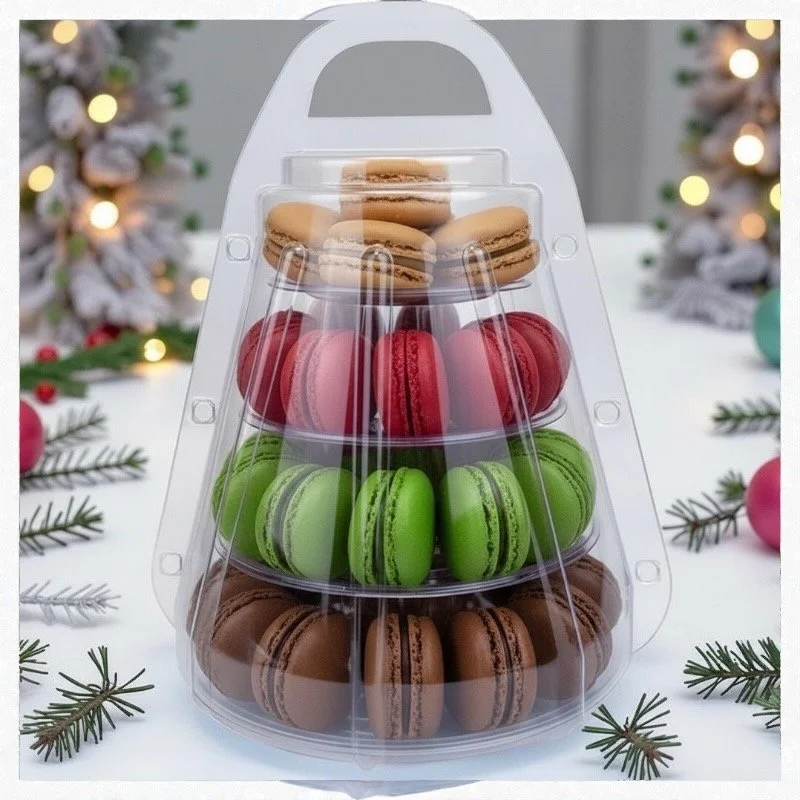 macaron cookie tower gift set