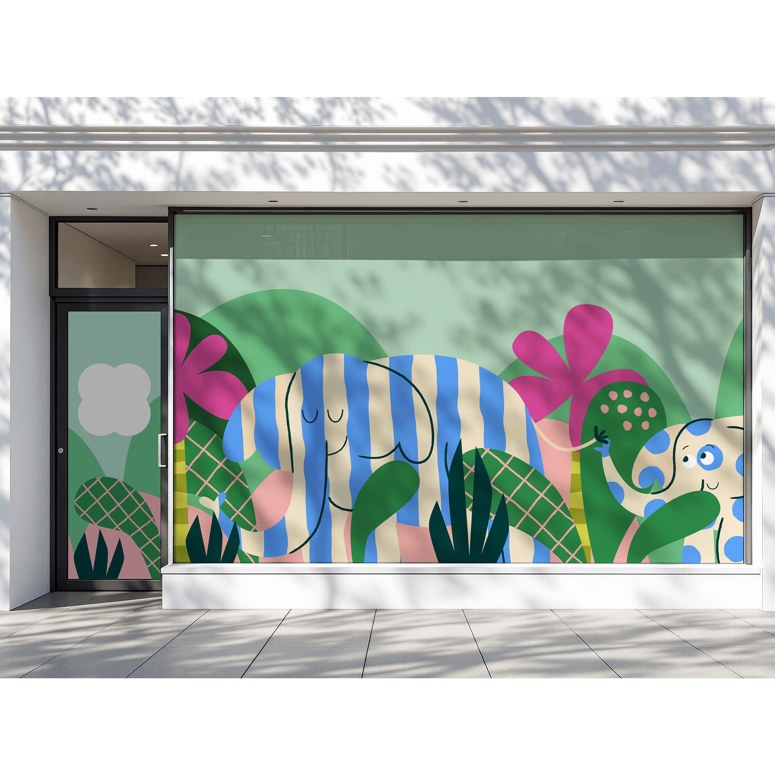 Mama słoń - wzór na folię