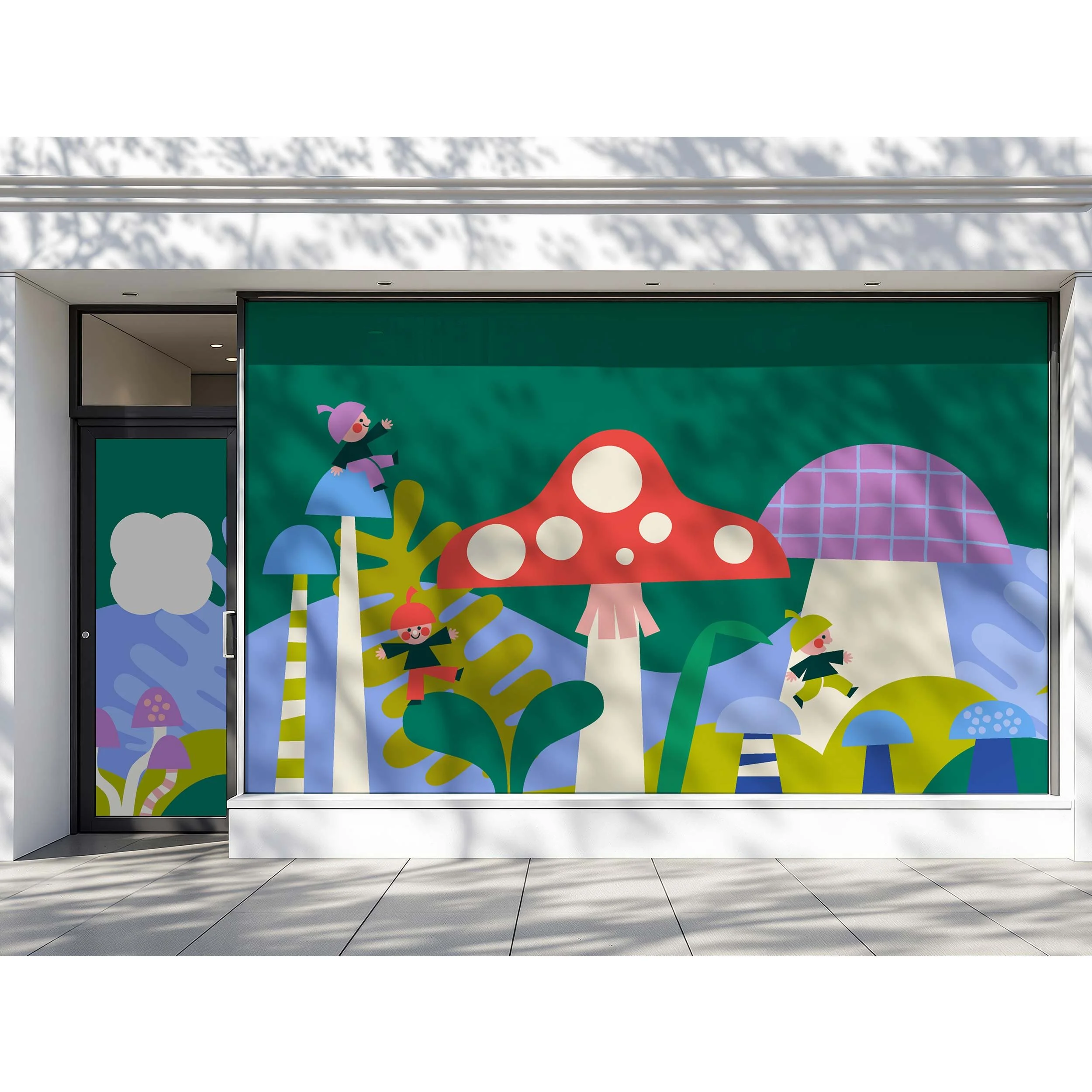 Muchomorki - wzór na folię